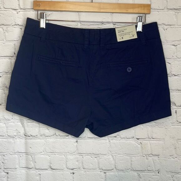 J. Crew Women’s Navy Blue Buttery Twill City Fit Shorts size 8 NEW with tags - Picture 2 of 4